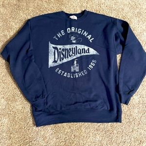 Navy blue original Disney pullover sweatshirt.